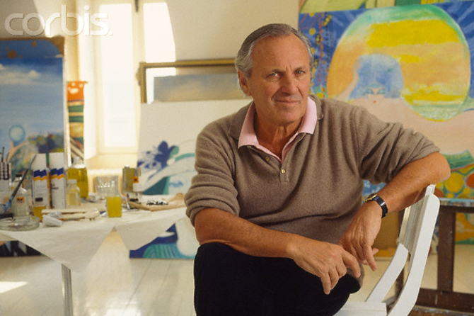 1980s, Paris, France --- French Designer and Artist Louis Feraud --- Image by © Jean-Claude Amiel/Kipa/Corbis